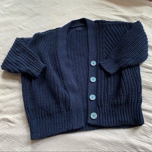 Chunky cotton cardigan